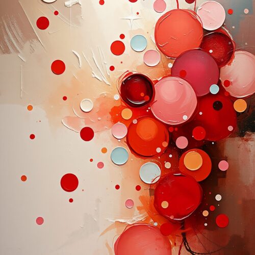 Circles in Bloom – Abstract Geometric Color Burst Poster picture