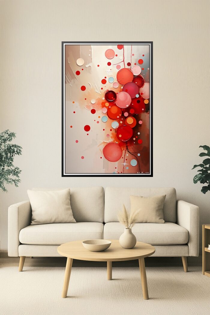 Circles in Bloom – Abstract Geometric Color Burst Poster picture