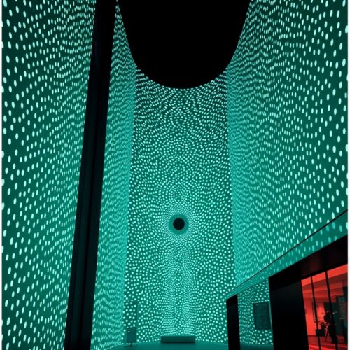 Infinity Vault – Futuristic Light Chamber Art Poster picture