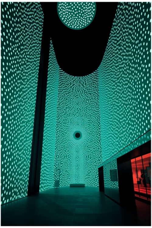 Infinity Vault – Futuristic Light Chamber Art Poster picture