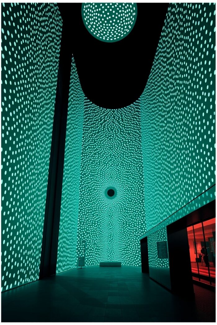 Infinity Vault – Futuristic Light Chamber Art Poster picture