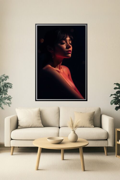 Ember Muse – Sensual Minimalist Portrait Poster picture