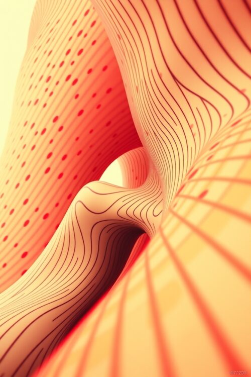 Sensual Curves – Abstract Flowing Line Art Poster picture