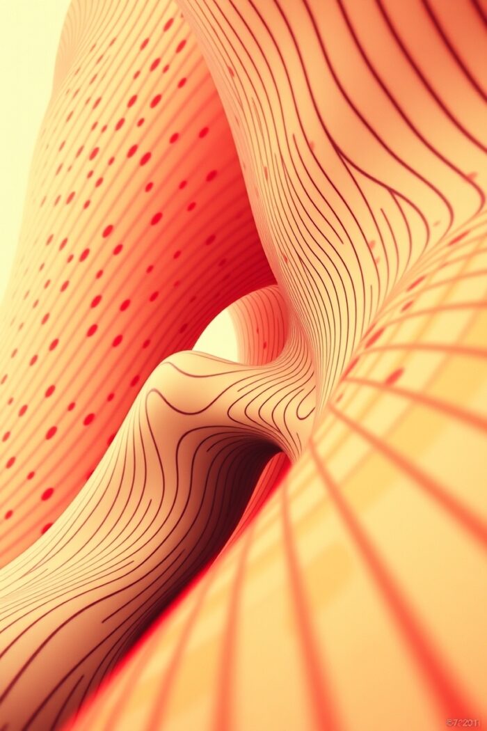 Sensual Curves – Abstract Flowing Line Art Poster picture