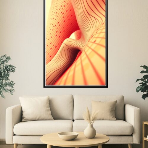 Sensual Curves – Abstract Flowing Line Art Poster picture