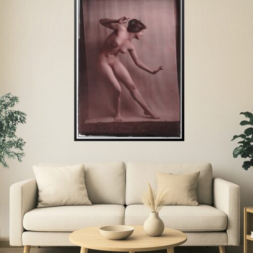 Vintage Nude Study Poster – Artistic Female Figure Fine Art Print, Early 20th Century Aesthetic picture
