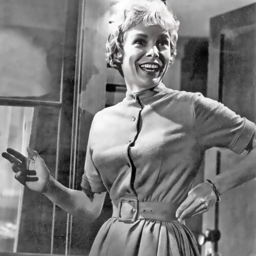 Janet Leigh Poster – Classic 1950s Hollywood Icon in Retro Glamour, Vintage Black and White Print picture