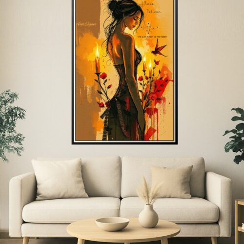 Dark Elegance – The Last Ember of Her Reign Art Poster picture