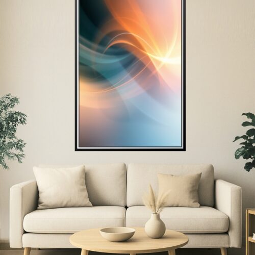 Aurora Flow – Abstract Light Swirl Art Poster picture