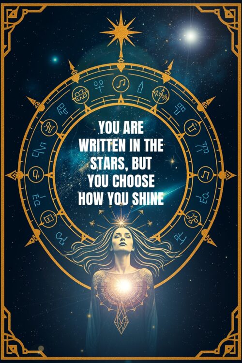 You Are Written in the Stars – Inspirational Astrology Wall Art Poster picture