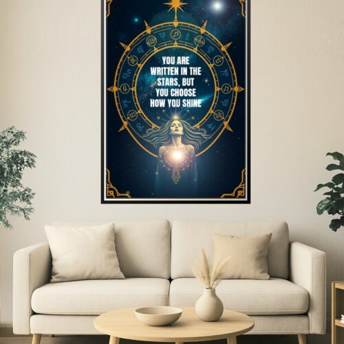 You Are Written in the Stars – Inspirational Astrology Wall Art Poster picture