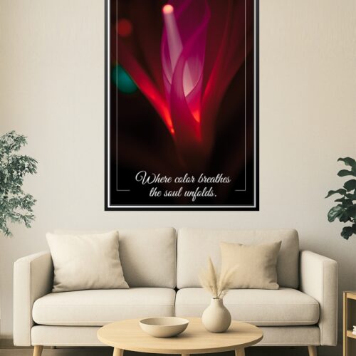 Where Color Breathes – Abstract Light Art Poster picture