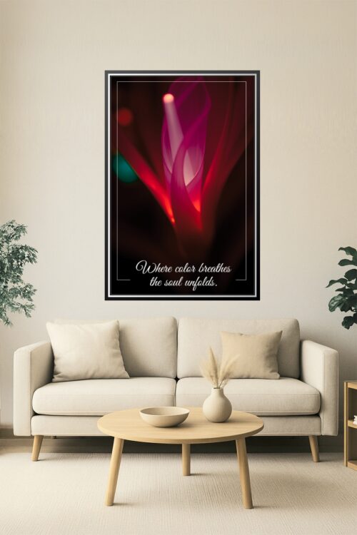 Where Color Breathes – Abstract Light Art Poster picture