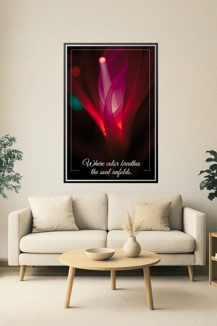 Where Color Breathes – Abstract Light Art Poster picture