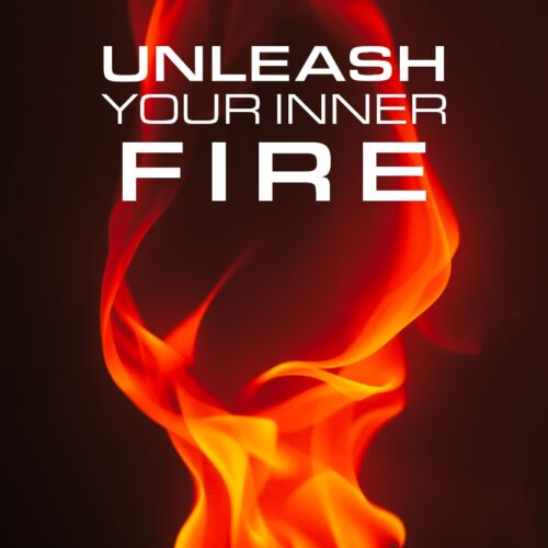 Unleash Your Inner Fire – Motivational Flame Art Poster picture