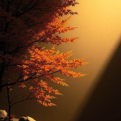 Motivational Tree Art Poster – 'It’s Okay to Start Over' Zen Nature Scene picture