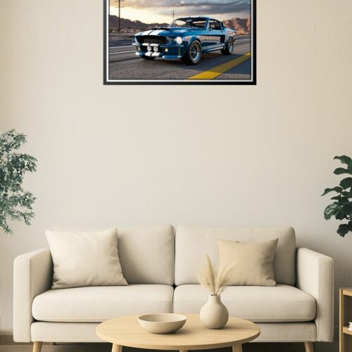 1967 Shelby GT500 Mustang Poster – Classic American Muscle Car Wall Art picture