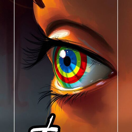 Focus Eye Art Poster – Vibrant Digital Artwork for Motivation and Mindfulness picture