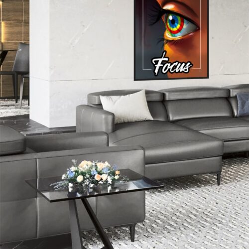 Focus Eye Art Poster – Vibrant Digital Artwork for Motivation and Mindfulness picture