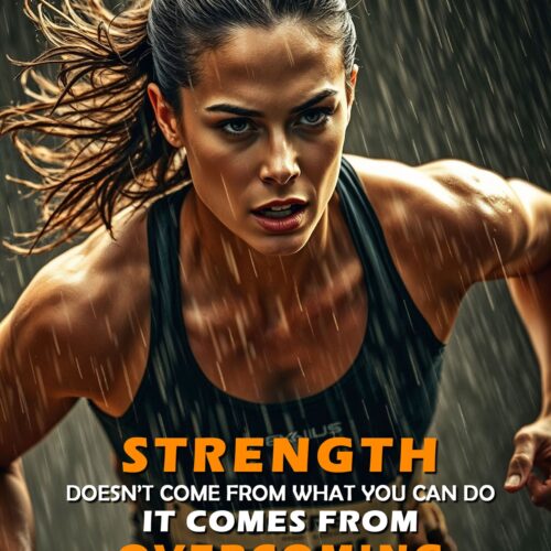 Strength Motivational Poster – Powerful Fitness Wall Art for Determination picture