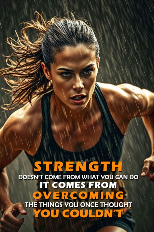 Strength Motivational Poster – Powerful Fitness Wall Art for Determination picture