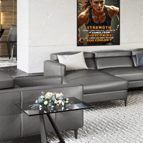 Strength Motivational Poster – Powerful Fitness Wall Art for Determination picture