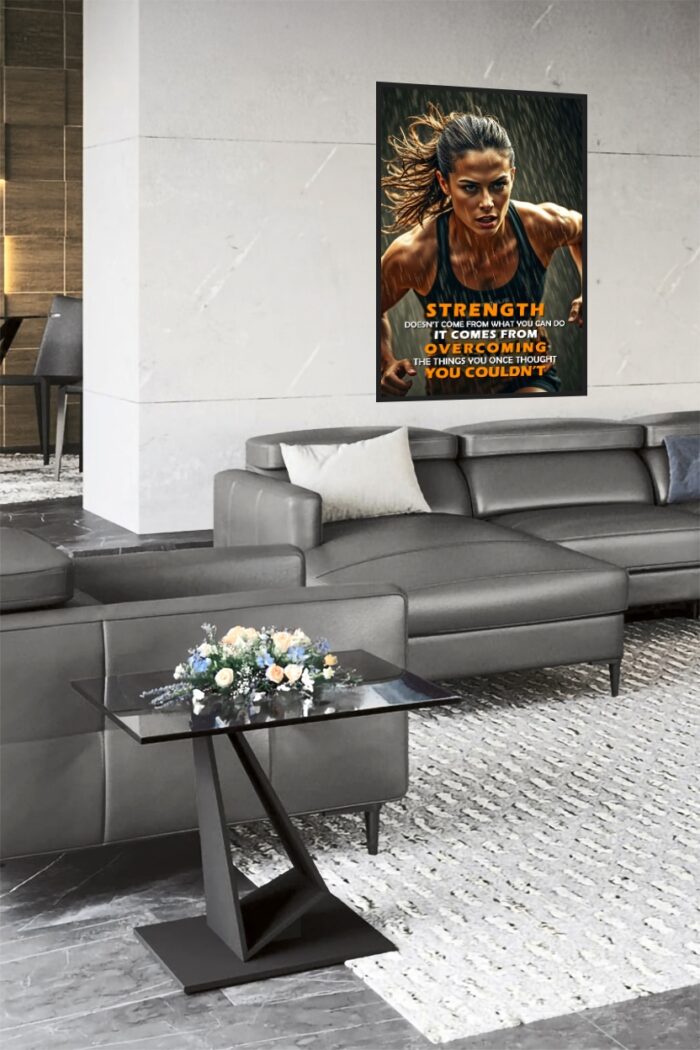 Strength Motivational Poster – Powerful Fitness Wall Art for Determination picture