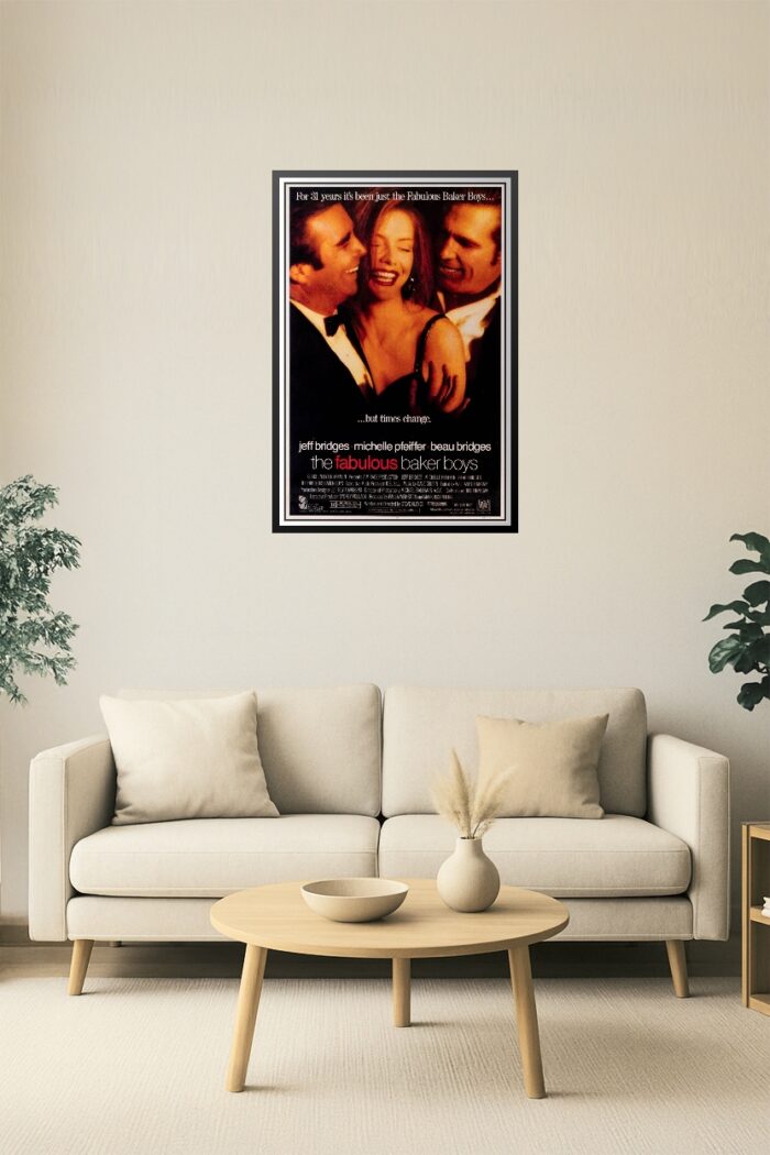 The Fabulous Baker Boys Movie Poster Reproduction – 1989 Classic Drama Retro Wall Art picture