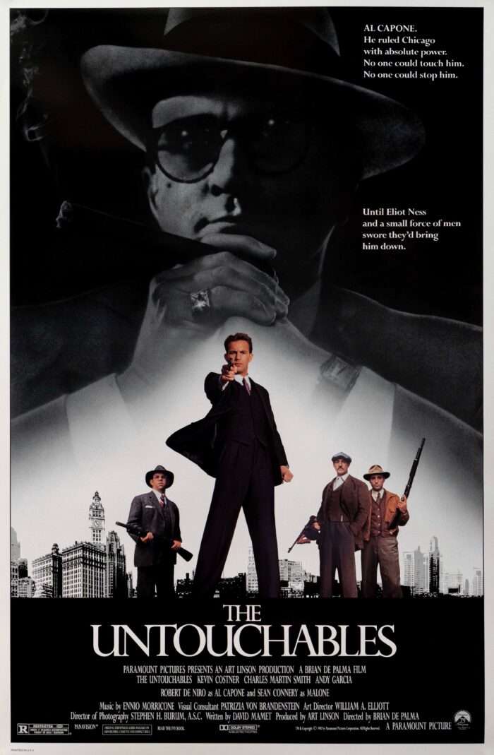 The Untouchables Movie Poster Reproduction – 1987 Gangster Classic Retro Wall Art picture