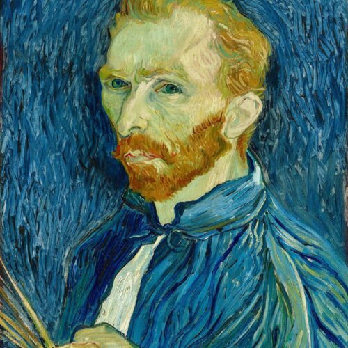 Vincent van Gogh Self-Portrait Poster Reproduction – Post-Impressionist Masterpiece Wall Art picture