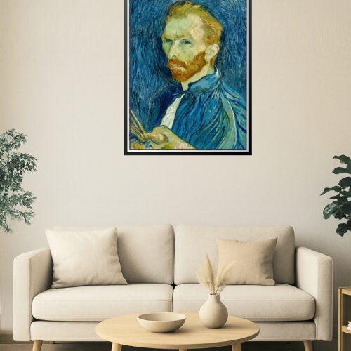 Vincent van Gogh Self-Portrait Poster Reproduction – Post-Impressionist Masterpiece Wall Art picture