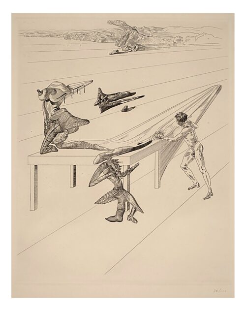 Salvador Dalí Surrealist Etching Poster Reproduction – Dreamlike Classic Art Wall Decor picture