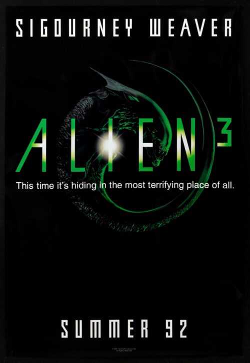 Alien 3 Movie Poster – Official 1992 Sci-Fi Horror Collectible Reproduction Print picture