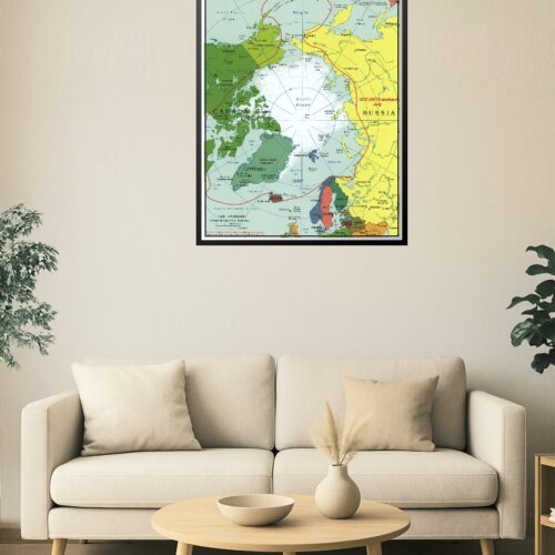 Arctic Region Map Poster – Polar Geography & Climate Reference picture