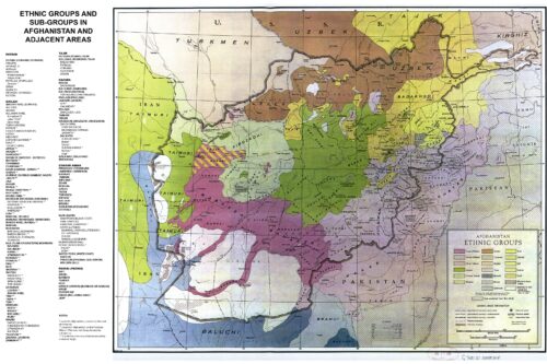 Afghanistan Ethnic Groups Map – Historical Tribal & Linguistic Distribution picture