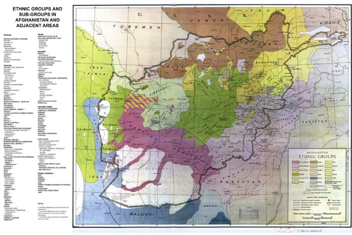 Afghanistan Ethnic Groups Map – Historical Tribal & Linguistic Distribution picture
