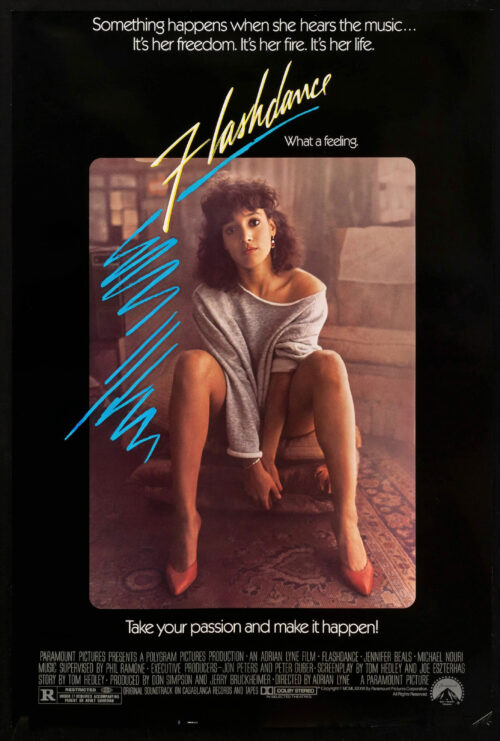 Flashdance 1983 Movie Poster Reproduction – Jennifer Beals Retro Dance Classic Wall Art picture