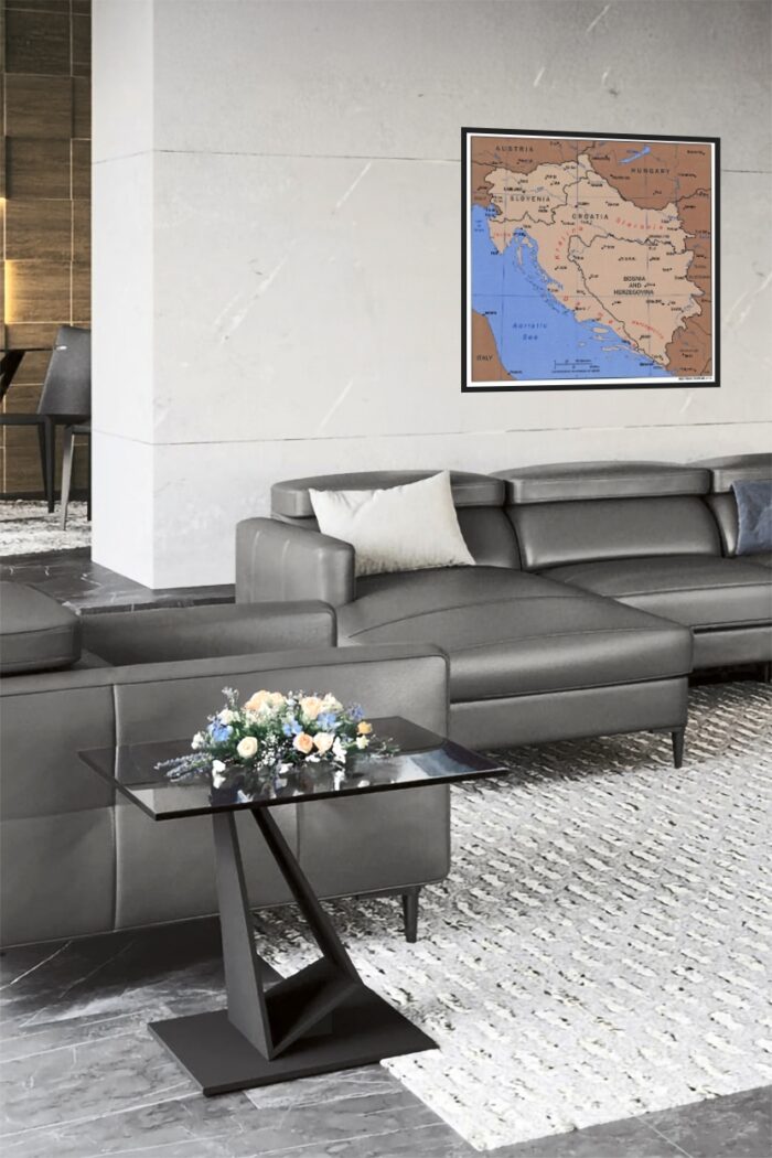 Balkans Historical Map Poster – Croatia, Bosnia, Slovenia & More picture