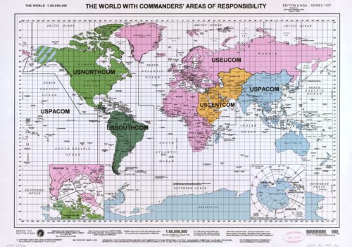 World Map – U.S. Combatant Command Areas of Responsibility (2005) picture