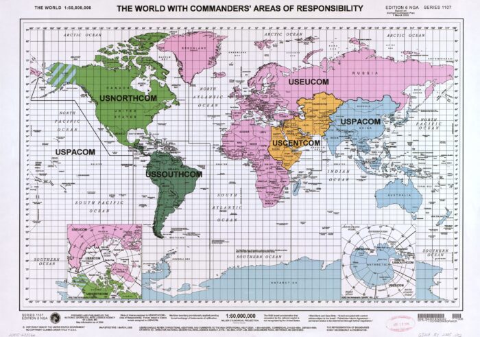 World Map – U.S. Combatant Command Areas of Responsibility (2005) picture