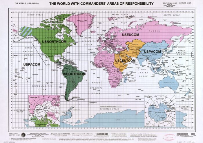 World Map – U.S. Combatant Command Areas of Responsibility (2005) picture