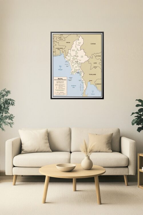 Burma (Myanmar) Administrative Divisions Map – Political Geography with States & Capitals picture