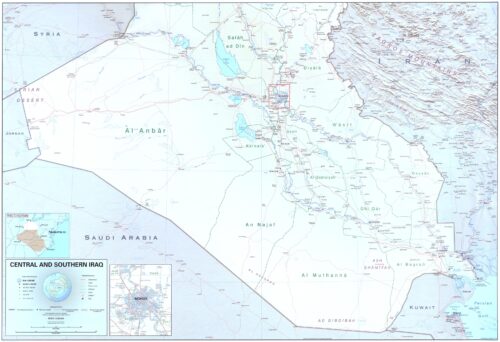 Central and Southern Iraq Map – Detailed Political & Geographical Reference picture
