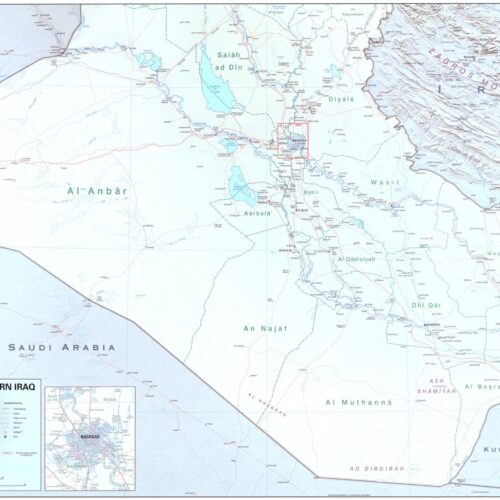 Central and Southern Iraq Map – Detailed Political & Geographical Reference picture