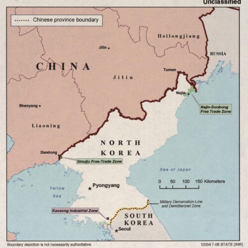 North Korea Free Trade Zones Map – Kaesong, Sinuiju & Rajin-Sonbong Economic Areas picture