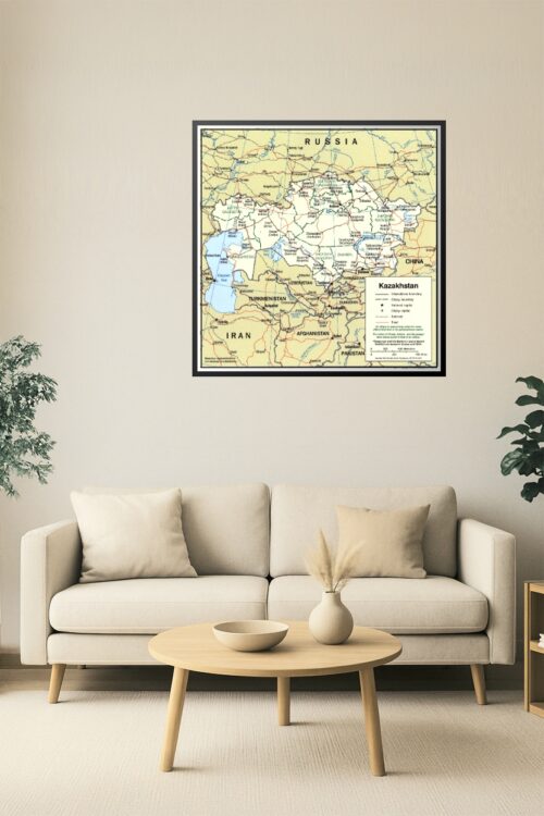 Kazakhstan Administrative Map – Political Boundaries and Key Cities picture
