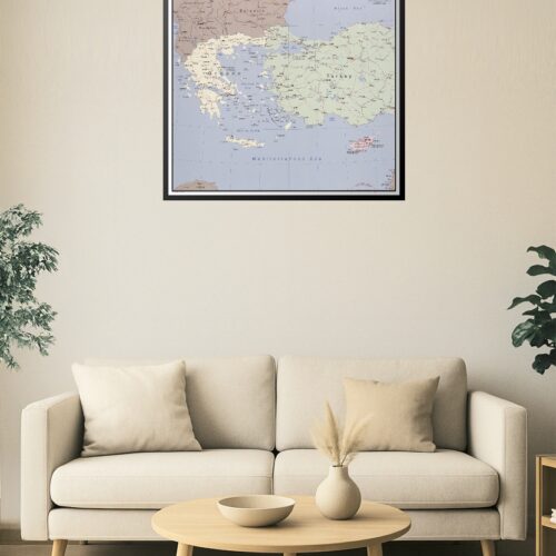 Aegean Sea Region Map – Greece, Turkey & Cyprus Political Geography (2005) picture