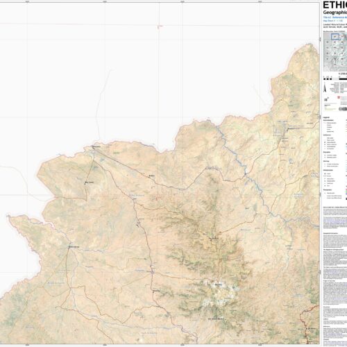 Ethiopia Tigray Region Geographic Base Poster – Detailed Topographic Reference picture