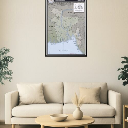 Bangladesh Physiography Poster – Rivers, Parks & Terrain picture