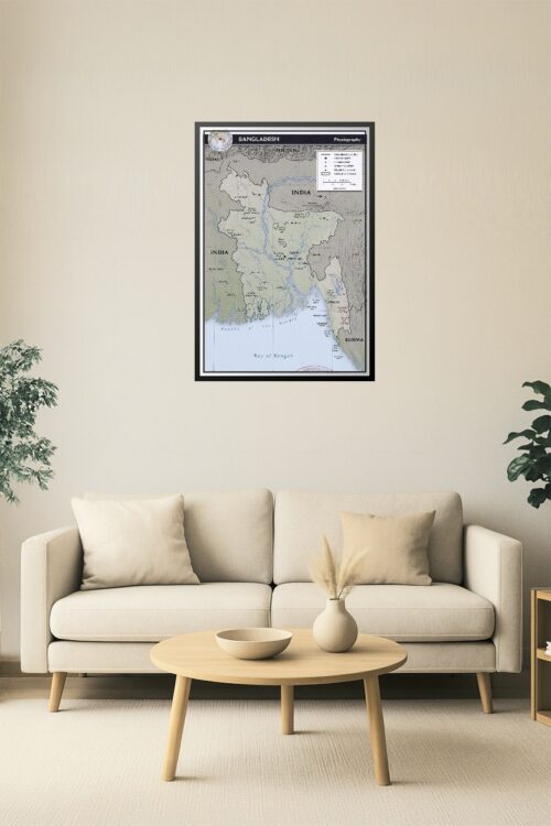 Bangladesh Physiography Poster – Rivers, Parks & Terrain picture